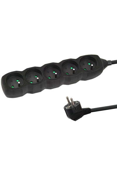 ESPERANZA Power Strip 5 SOCKETS 1.5M BLACK