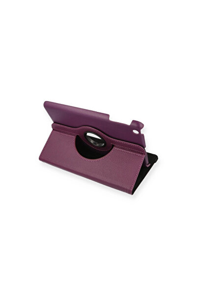 eco port غطاء جلدي لجهاز الآيباد ميني 1 بزاوية 360 درجة - بلون البرقوق