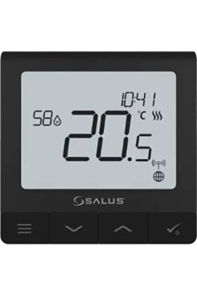 SALUS Termostat Quantum SQ610BRF, negru