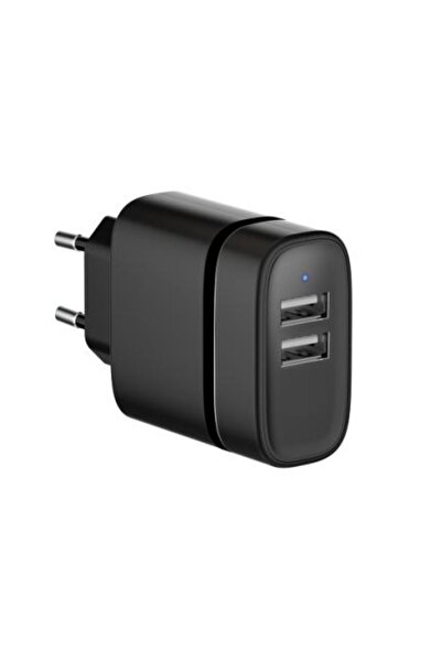 e-SWC e-SWC® mains charger, 2xUSB, 15 W, 3.4 A, Black