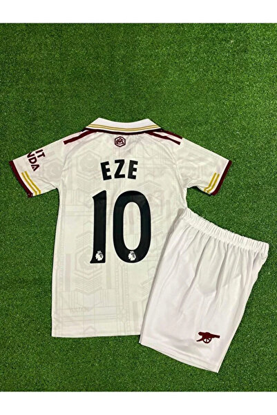 FRAGOLA Arsenal 2025/26 Yeni Sezon EZE Deplasman Çocuk Forması (Beyaz)