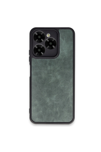 eco port غطاء جلدي من جنرال موبايل إيرا 30 - أخضر داكن