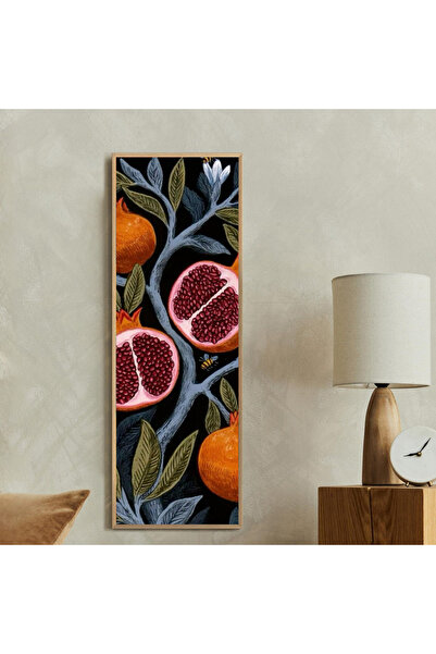 Tuba Decor Tek Parça Gerçek Ahşap dikey Panorama Çerçeveli Tablo