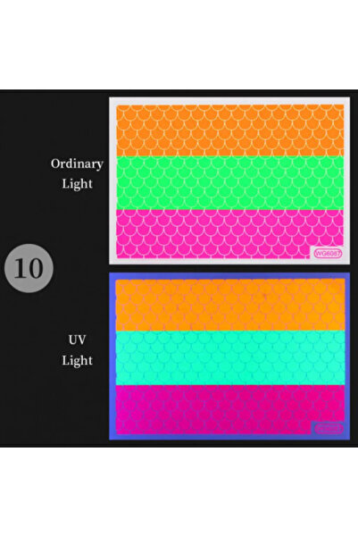 Pink Nails Tatuaje Nail Art Modele Abstracte Tatuaje UV Sirenă WG 6087