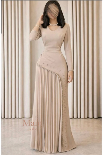 MAIN DRESS فستان انيق مطرز بلوسير