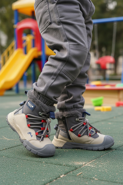 Marco Kids Marcokids 22671 F Сиво-кремави детски ботуши