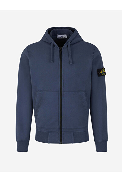 STONE ISLAND 6100067 FIRÇALANMIŞ ORGANİK PAMUK POLAR