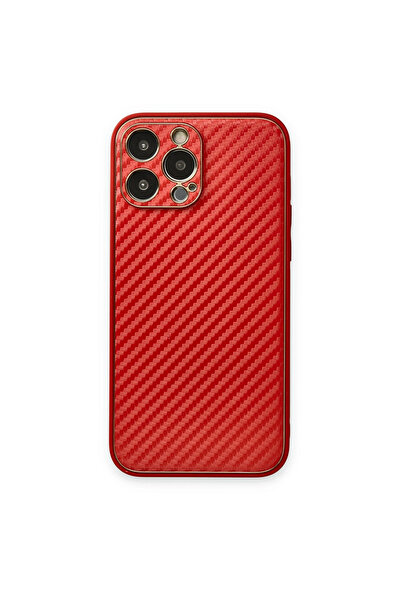eco port Iphone 13 pro case coco carbon silicone - red