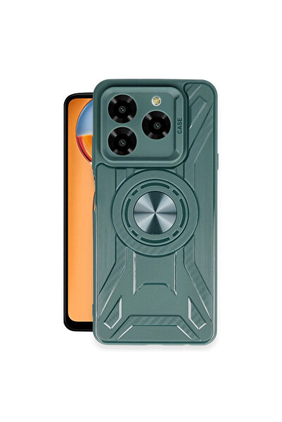 eco port حافظة جنرال موبايل إيرا 50 من السيليكون من لينكولن - أخضر داكن