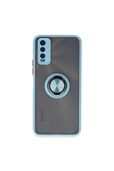 eco port Vivo Y11S Compatible Case Montreal Ringed Silicone Cover - Ice Blue