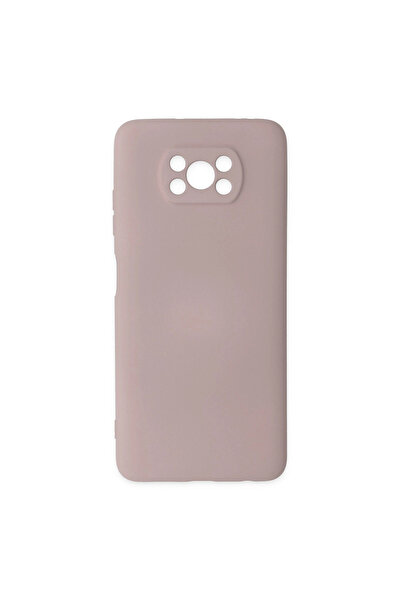 eco port حافظة متوافقة مع هاتف Pocophone X3 من السيليكون المخملي الداخلي - بودرة