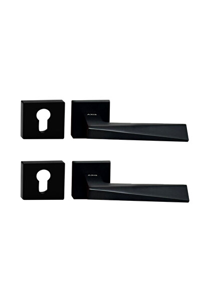Axis A detachable aluminum door handle suitable for wooden and WPC doors.