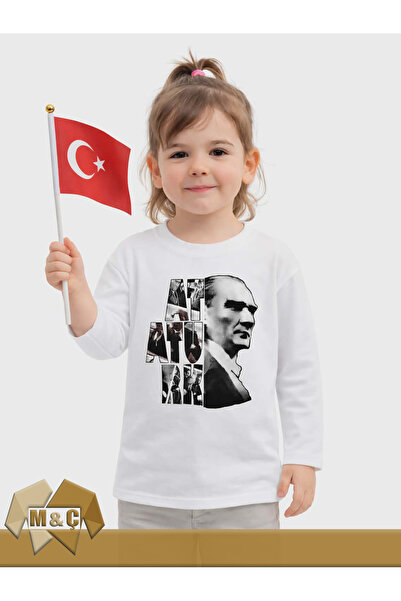 MÇ FAMİLY STORe 23 April Sweatshirt Turkish Flag Print Ataturk Print Tee