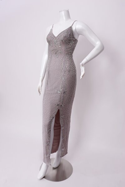 dantil فستان سهرة مطرز استرتش خيالي