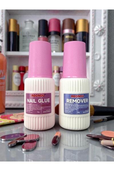 Floraglow Nail Glue + Remover Set 10g + 10g Protez Tırnak Yapıştırıcı ve Çıka...