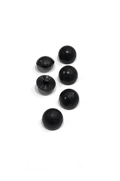 karantuhafiye Κουμπί για ιταλική ζακέτα / Μαύρο / Με ανάγλυφο σχέδιο / 2 εκ. ...