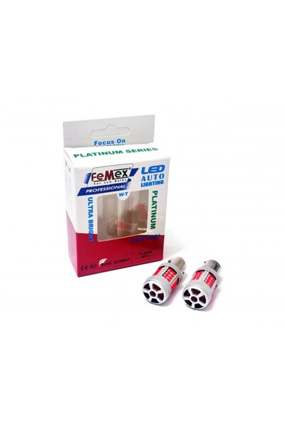 FEMEX Platinum P21W-1157 BAY15D Çift Duy Decoderli Led Ampul Stop Fanlı