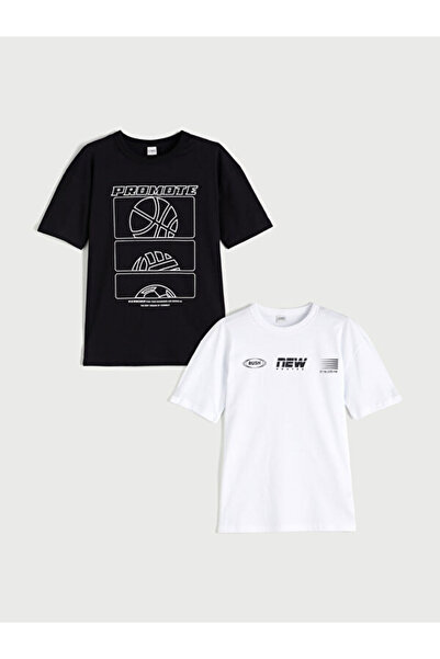 LC Waikiki منتجات فريزن ستور التي لا مثيل لها I تي شيرت للأولاد بياقة صفرية م...