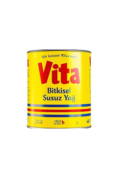 vita Bitkisel Susuz Yağı 2L Teneke