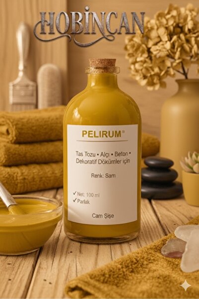 Pelirum Profesyonel Akrilik Boya 100 ml Taş Tozu, Alçı, Beton ve Dekoratif Ob...