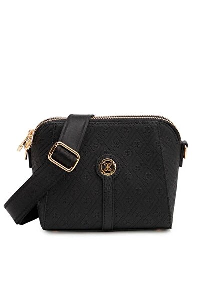 Tergan Kadın Print İki Bölmeli Yan Çapraz Çanta