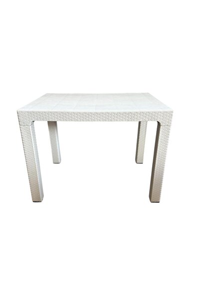 nar sokağı Camsız 70x100 cm Rattan Bahçe Balkon Masası