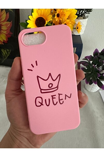 HyperAge غطاء هاتف آيفون 16E بتصميم QUEEN مطبوع - رويال فيبس