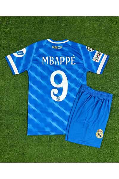 FRAGOLA Real Madrid 2025/26 Yeni Sezon Kylian Mbappe Alternatif Çocuk Forması...