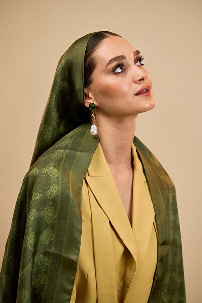 LUMIÈRE Fleurs İpek Şal