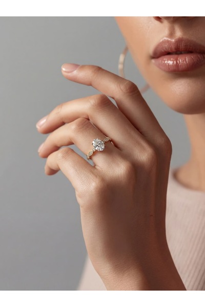 Çelikoğlu Kuyumculuk TEK TAŞ OVAL KESİM YÜZÜK 2,33 GR