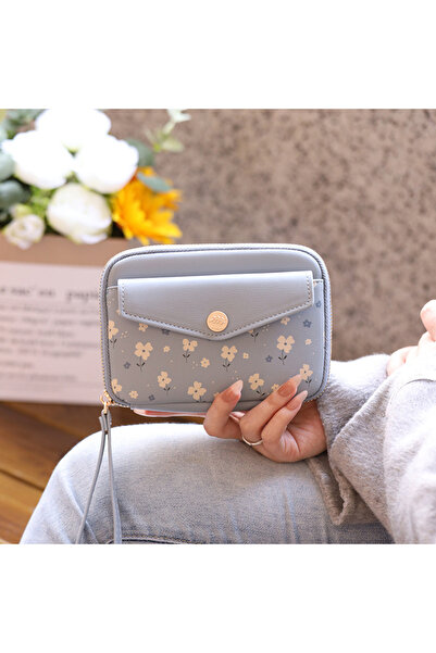 rinkadoll Çiçek Desenli Şık Mini El Çantası - Telefon İçin Uygun Değildir - N...