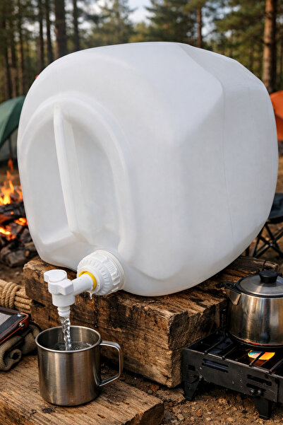 Aka Çift Musluklu 30 Litre Özel Tasarım Üst Seviye Kalite Bidon Kimyasal Gıda...