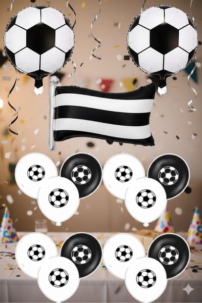 ÇITIPITISTORE Σετ μπαλονιών από αλουμινόχαρτο με θέμα την ομάδα ποδοσφαίρου κ...