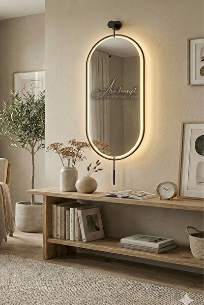 ASA KONSEPT Serenity Siyah Ayna, Küçük-Orta-Büyük Boy Dekoratif Duvar Aynası,...