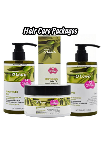 Gellys Natural Olive Hair Care Set