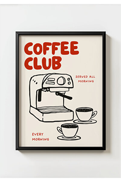 MIOVI WORKS Served All Morning | Retro Espresso Makinesi Minimal Kahve Mutfak...