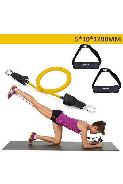 Helia Studio 7 كجم من مطاط المقاومة اللاتكس الخفيف مع جهاز محمول - تمارين الل...