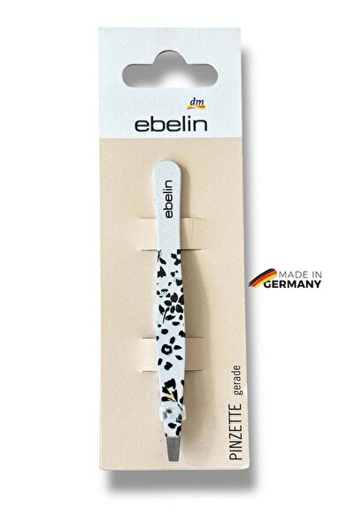 Ebelin ملقط حواجب برأس مستقيم، مصنوع من الفولاذ المقاوم للصدأ، دقيق، لإزالة ا...