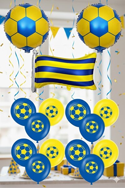 ÇITIPITISTORE Set de baloane din folie cu tematică de fotbal, pentru fani ai ...