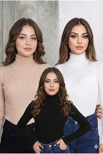 MRT STORE 3-Piece Turtleneck Sweater Ready Pack Seasonal Savior Pieces Cotton...