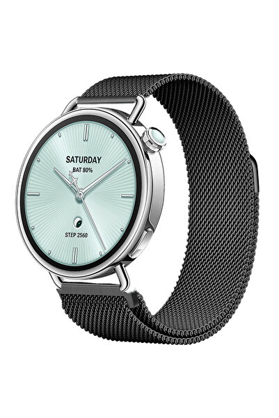 Sneezy حزام معدني مغناطيسي ميلانيزي متوافق مع ساعة Mi Watch S4 مقاس 41 ملم