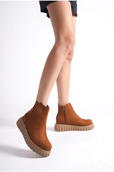 DX AYAKKABI DX TABA KADIN SÜET LASTİKLİ POLİ BOT
