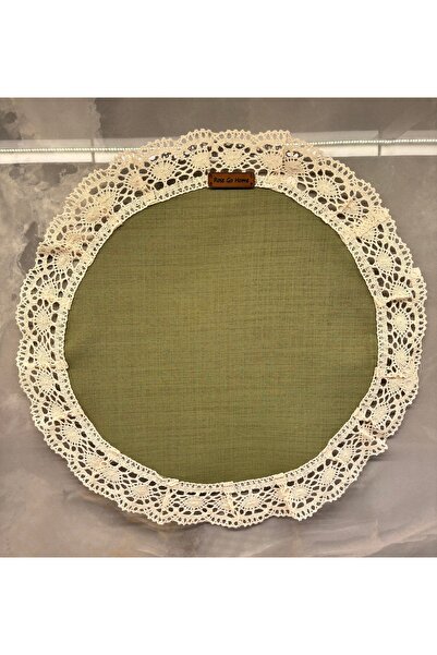 Rose go home طقم تقديم أمريكي مكون من 6 قطع من قماش الدانتيل المزخرف بالدانتيل