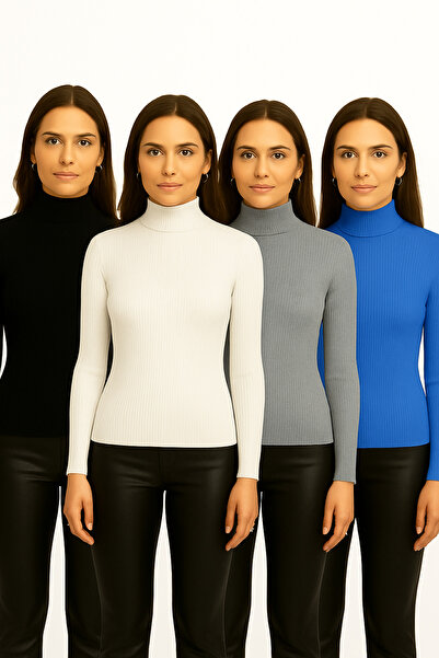 MRT STORE 3-Piece Turtleneck Sweater Ready Pack Seasonal Savior Pieces Cotton...