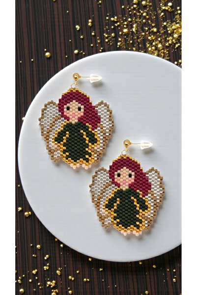 SEARD Miyuki Bead Handmade Angel Earrings 3