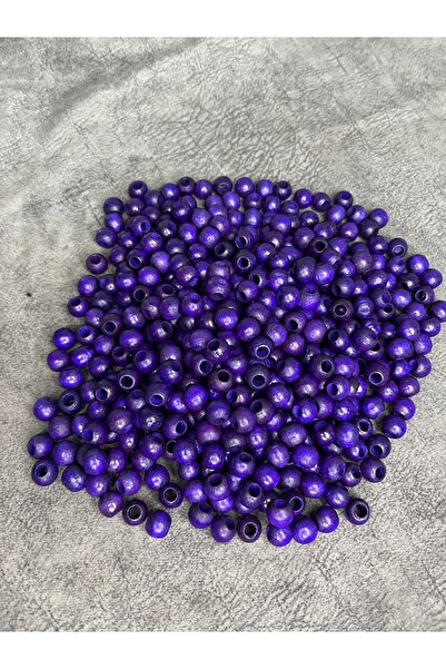 Mos Tespih 10 τεμάχια 10 χιλιοστών Μωβ Ξύλινες χάντρες με φαρδιά τρύπα Χάντρα...