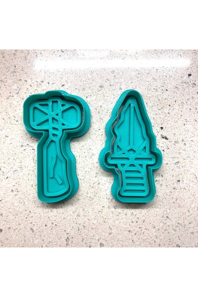 Craftelle قالب الكوكيز بأشكال عصر الكهوف |   العصر الحجري |   عجينة اللعب وال...