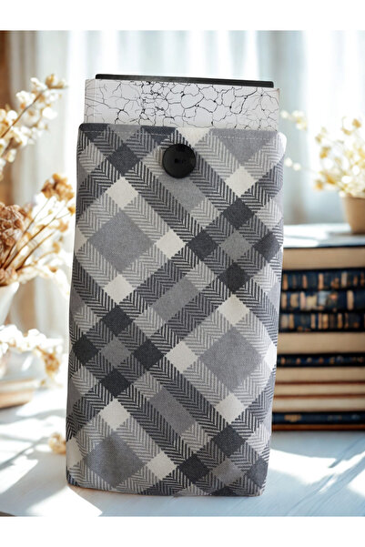 ADUŞKA غلاف كتاب منزلي مبطن مقاوم للماء (بنمط منقوش)