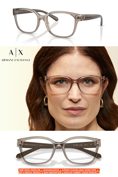 Armani Exchange AX3098 8240 53-17 140 + Premium Blue Light Protection (Drive ...