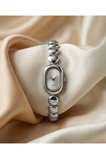 KLISHE Butik Women's Watch Silver Color Vintage Cord Steel Watch |   Stylish ...